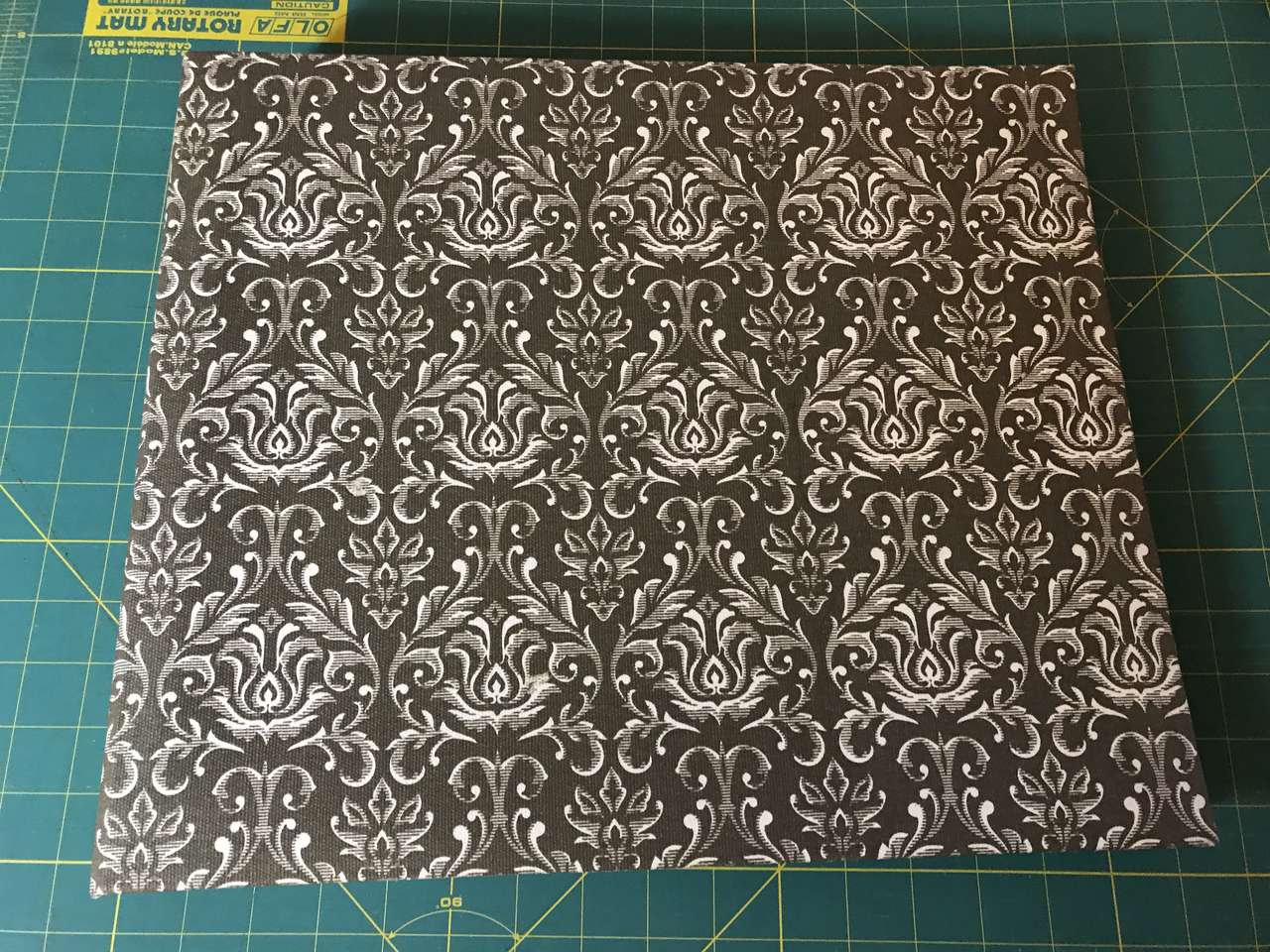 Close To My Heart Cocoa Damask D Ring Binder with 45 Protective Sleeves Filled