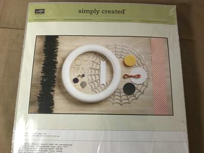 PICK 1 or more Stampin Up Simply Created Frightful Wreath or Spooky Spider Wall Decal, Decor Elements wall Decor or
