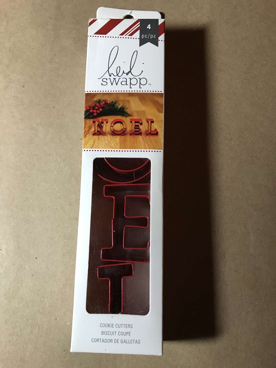 Heidi Swapp Cookie Cutters NOEL Each Cutter is Approx. 1 5/8” x 1 2/8”