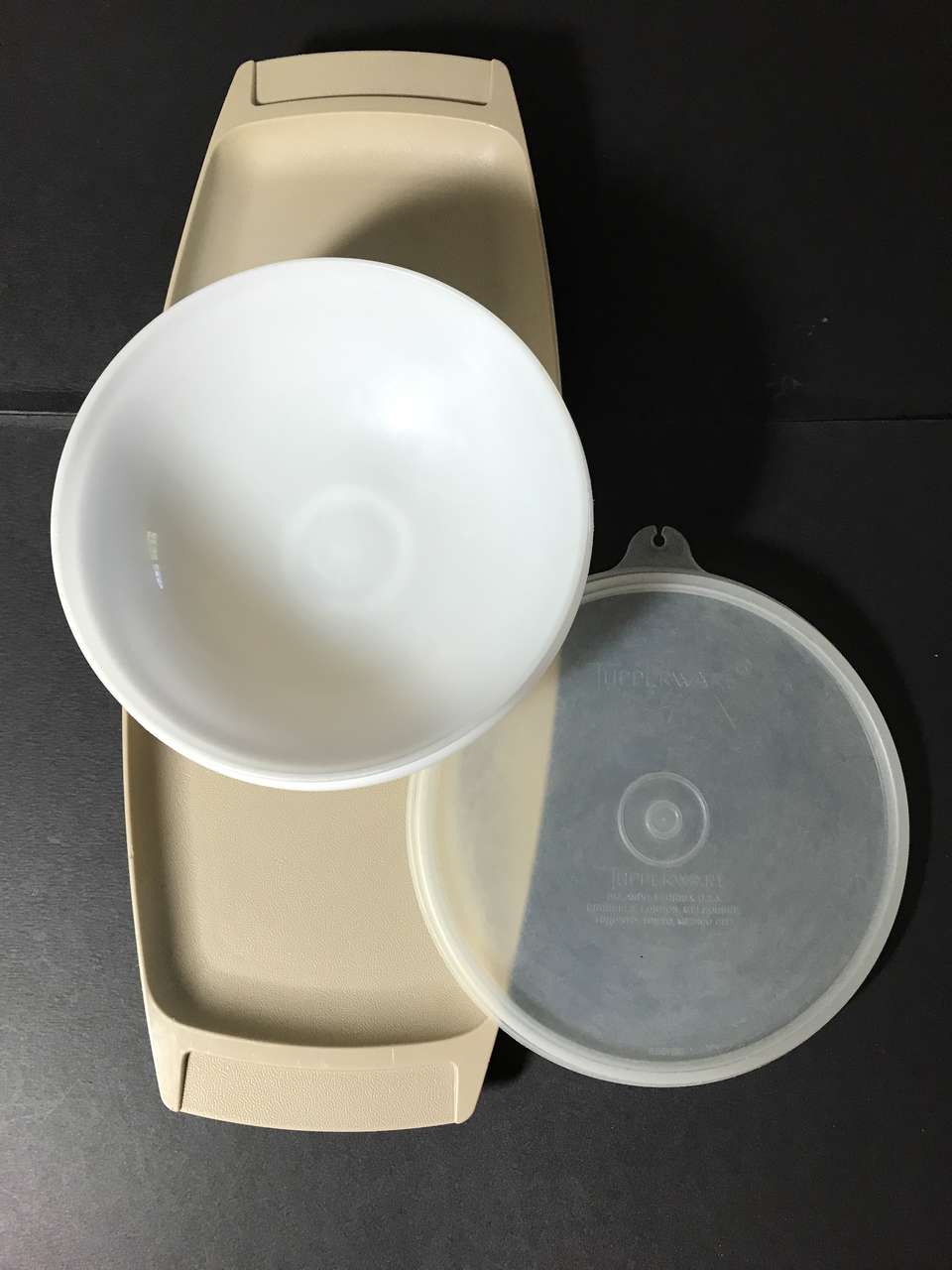 Tupperware Vintage Serve Ette Tray Bowl Chip Dip Relish Dish Snack Tray 771-1 or PICK 1 or More