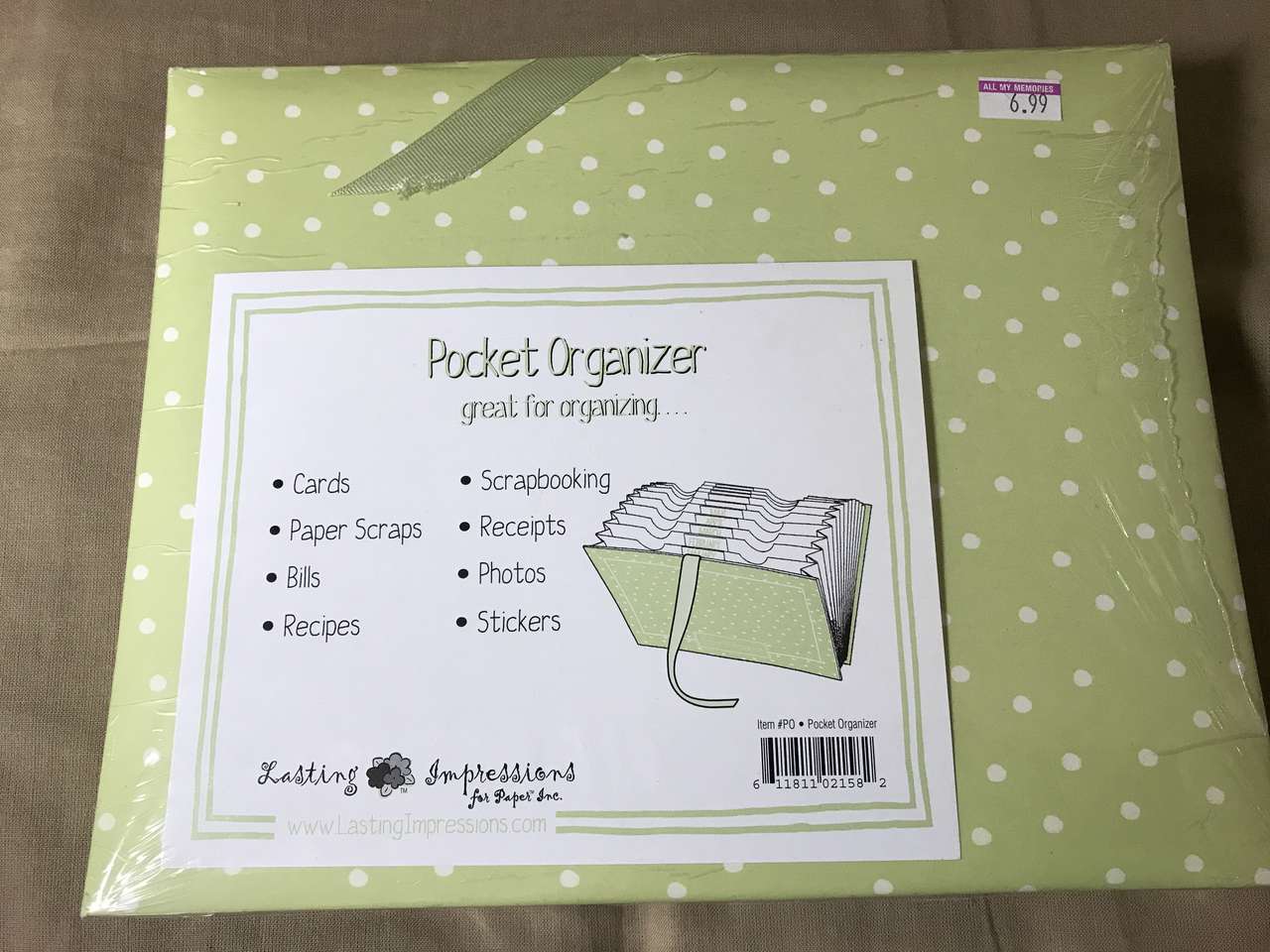 Pocket Organizer by Lasting Impressions NIP