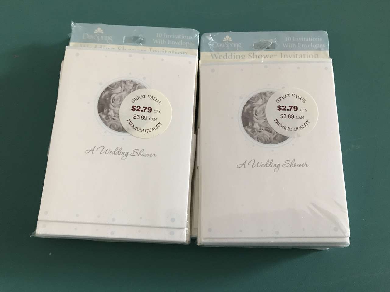 PICK Wedding Shower Invitations 4 packages of 10 cards/pkg by Day Spring or 1 Pkg Bridal Shower Invitations or