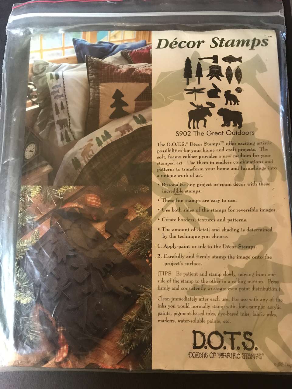 D.O.T.S. S902 The Great Outdoors Decor Stamps, New