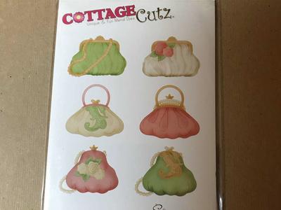 Cottage Cutz Elegant Purses (4x6) Metal Dies New or CTMH Pretty Purses Card Kit, New
