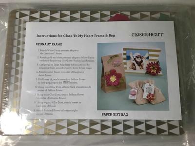 Close To My Heart Pennant Frame, Bag and Gift Tag Kits, New