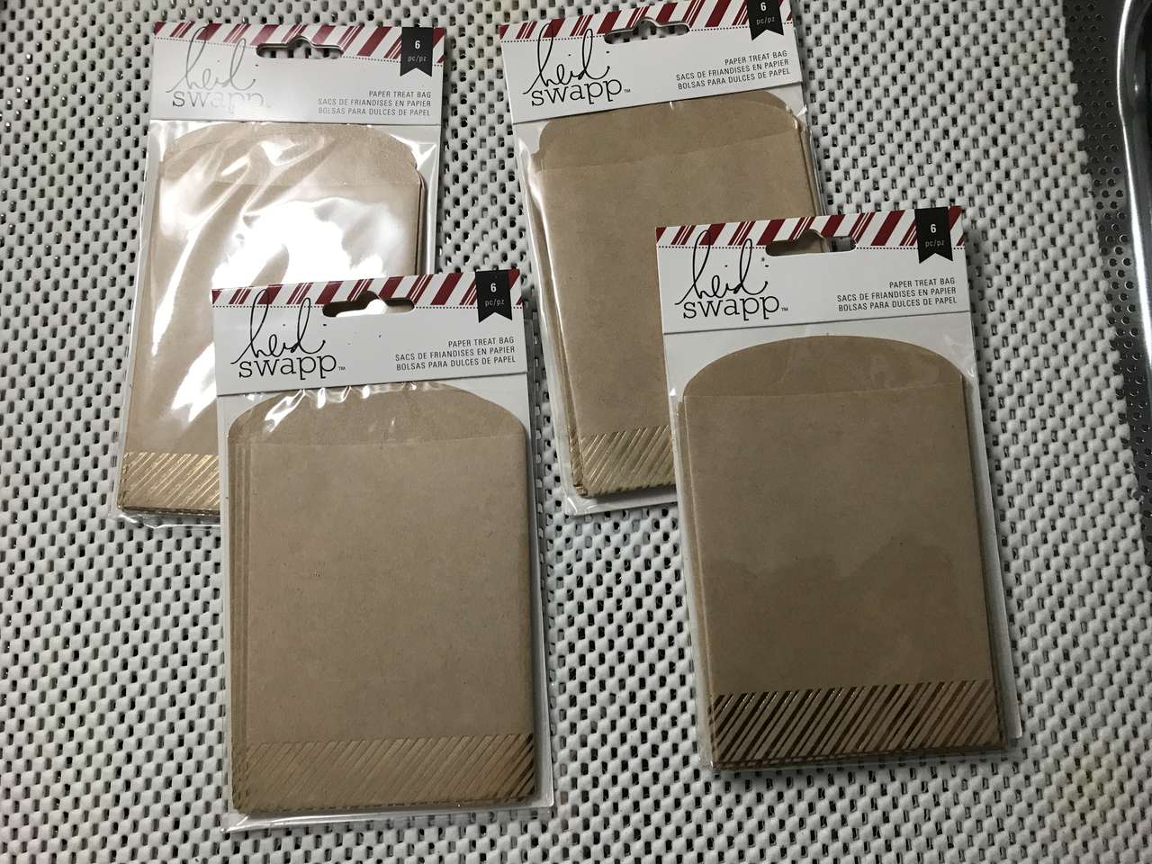 Heidi Swapp Paper Treat Bag 6 pc per package 4 available, New $5.00/Package