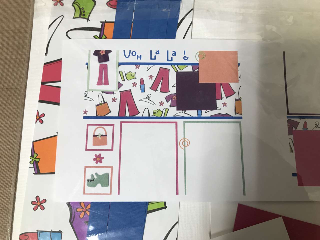 PICK 1 - Ooh La La! 2 Page 12”x12” Scrapbooking Kit, Paper Piecing, NIP