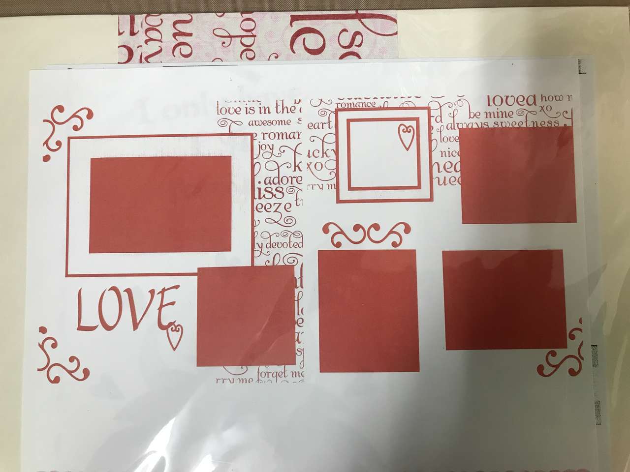 LOVE 2 Pages Kit 12”x12” New