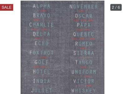 Military “code” Rug 7’6”x 9’6”