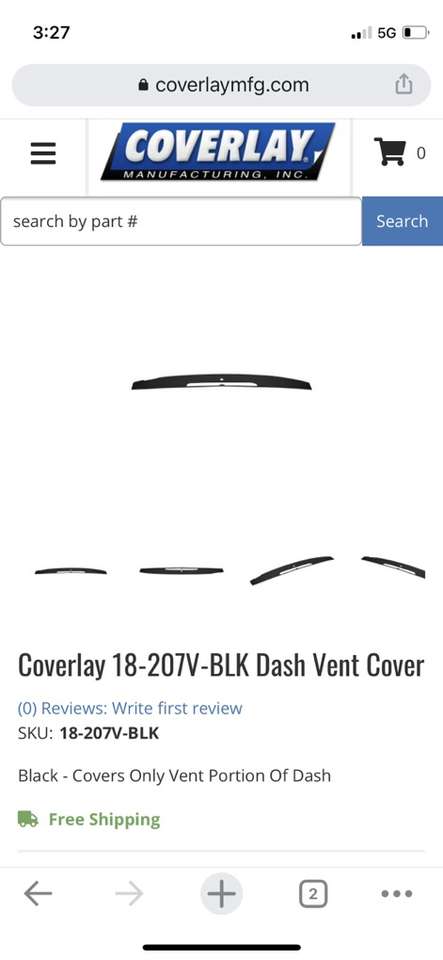 07-13 Chevy Tahoe Suburban Dash Vent Cover Black