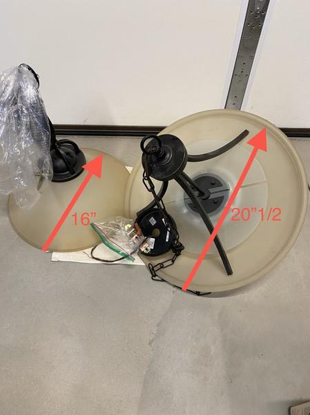 2 Oil Rubbed Bronze fluorescent lights Great Cond.