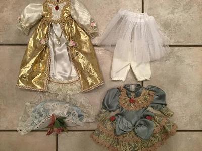 2 Outfits For 17inch Doll / 9 inch Waist