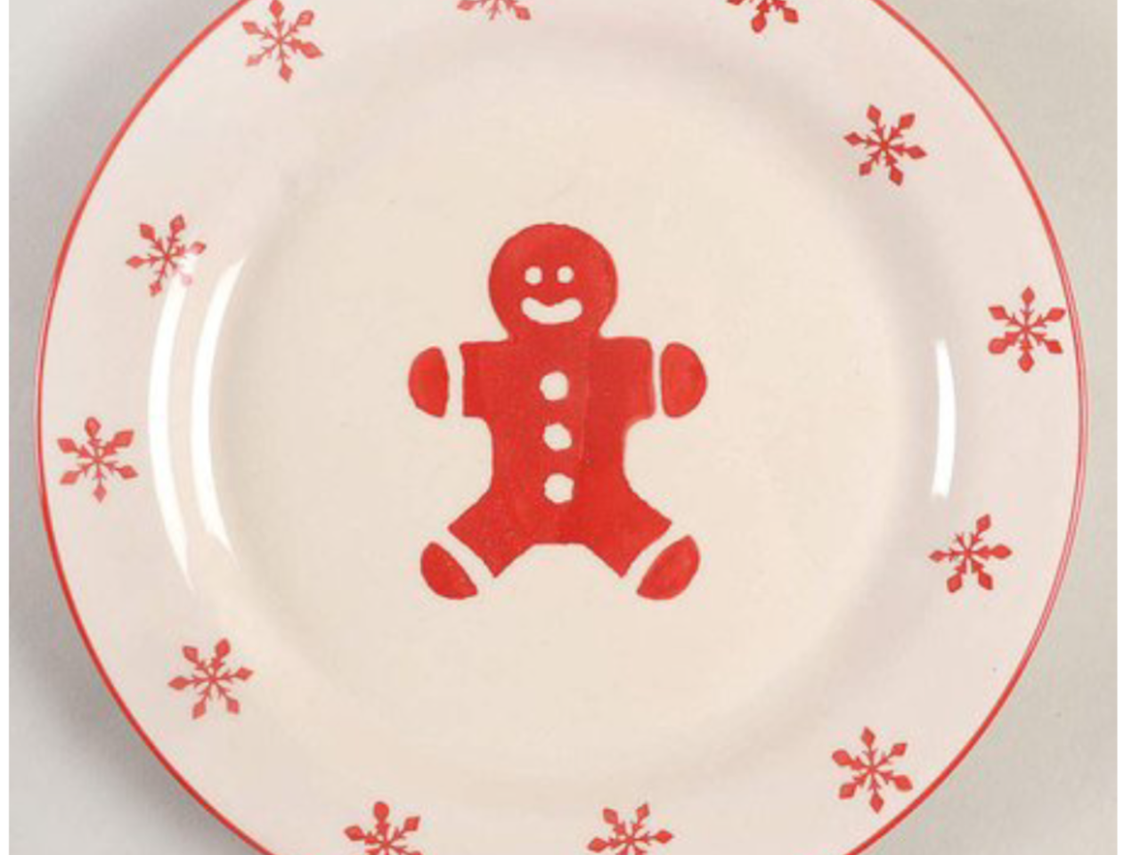 EURO PLATE GINGERBREAD MAN