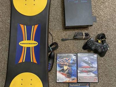 PlayStation 2 Snow Skate Surf Board & games
