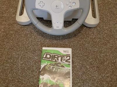 Wii power steering wheel, and game