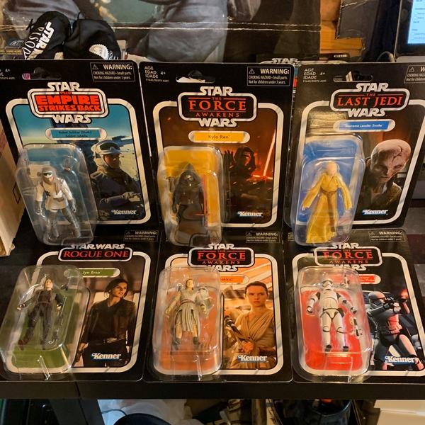 Star Wars Vintage Collection Kylo Rey Snoke Jyn