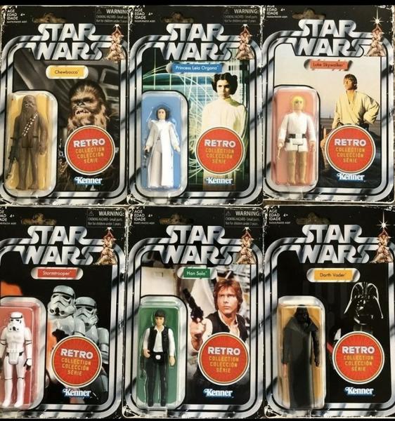 Star Wars Retro Figures GREAT SHAPE!