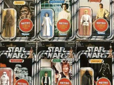 Star Wars Retro Figures GREAT SHAPE!
