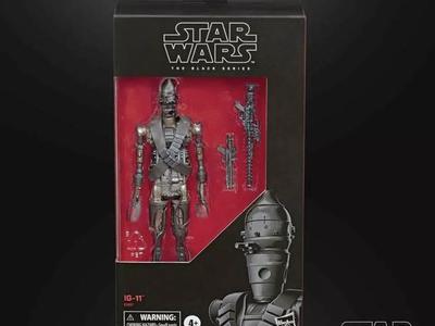 Star Wars Black Series IG-11 6 Inch Great Shape.