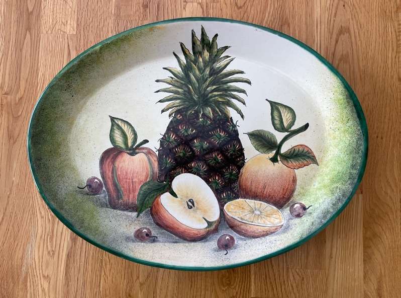 NEW Party/Family Size Fruit Oval Serving Plate/Dsh