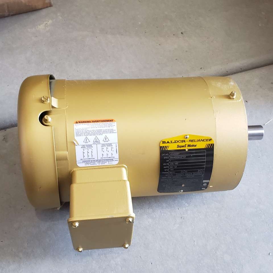 New 1 HP Baldor SuperE Motor