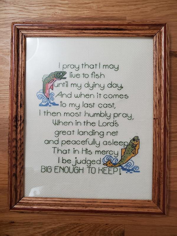 Cross Stitch Fishermans Prayer
