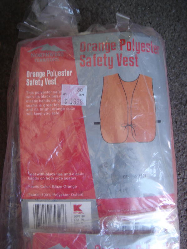 QUALITY orange polyester hunter safety vest traffic high visibility