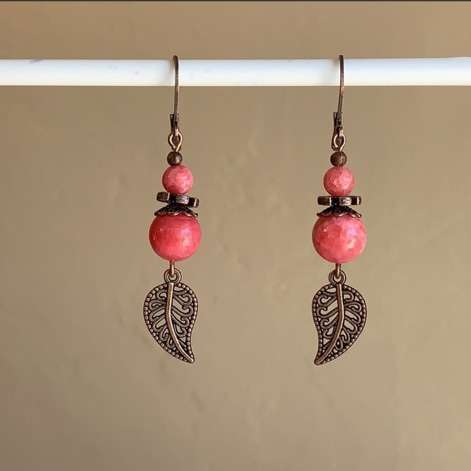 Pink Quartz Earrings