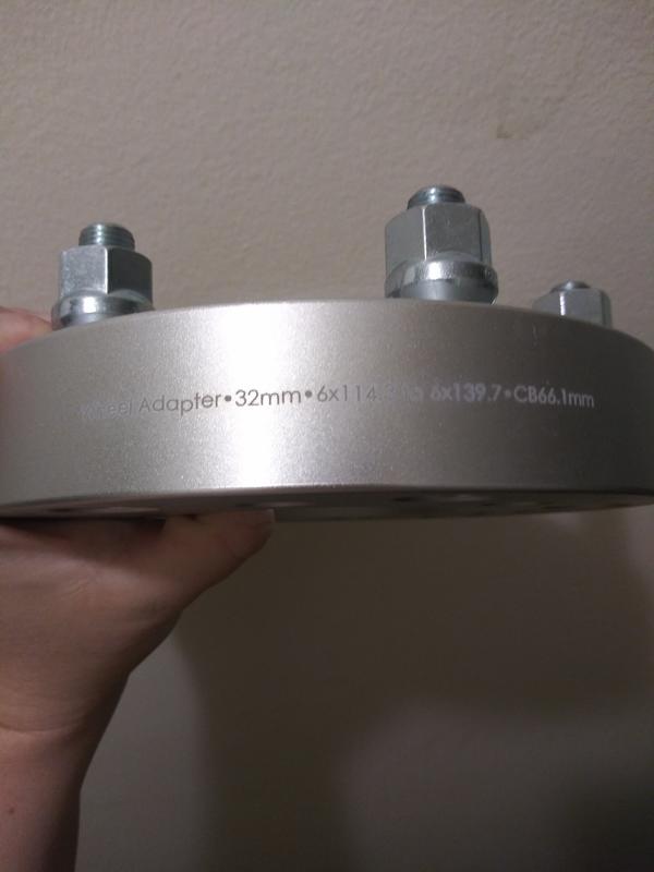 2 New Spacers 6x114.3 to 6x139.7 32 mm