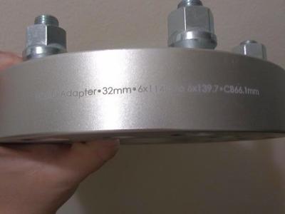 2 New Spacers 6x114.3 to 6x139.7 32 mm