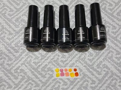Gel Nailpolish Set UV/LED Acrylic Soakoff New