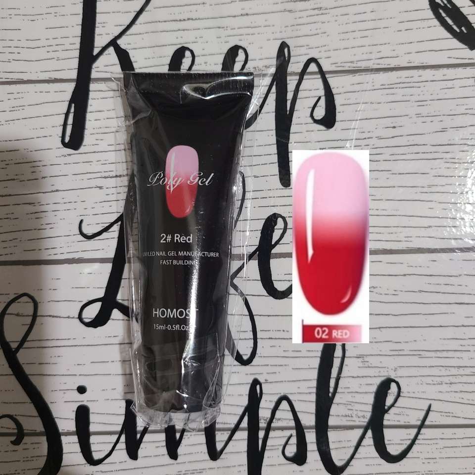 Polygel Nail Glue Nail Extension Red Ne