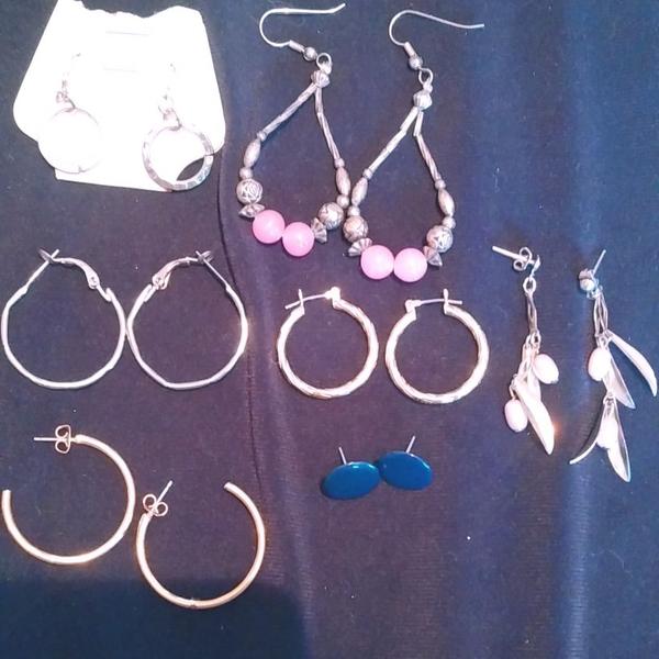 Lot of costume earrings pierced jewelry