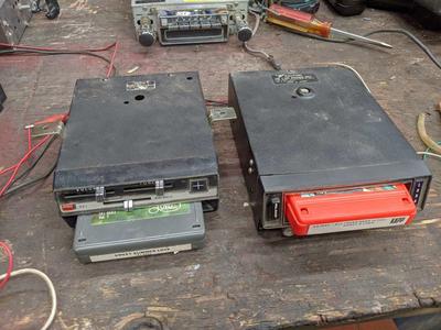 8 track Radio WORKS GREAT car stereo vintage classic under dash player cassette