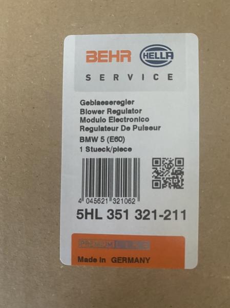 Blower Motor Control Module/Resistor BMW