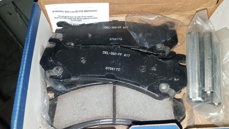 Ceramic brake pads new GM ac delco rears 2500