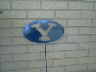 BYU yard stake