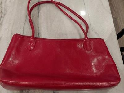 HOBO - red leather handbag, purse (small)