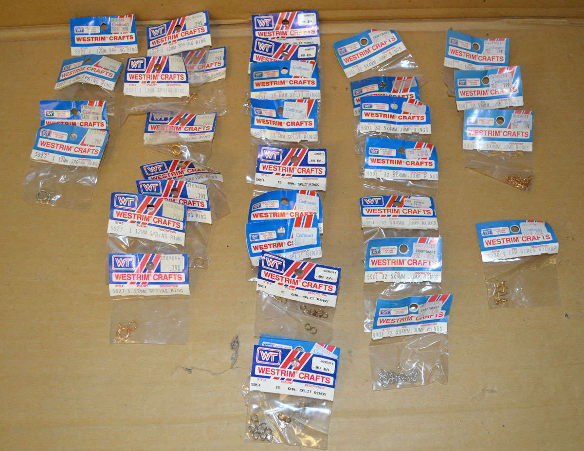 JEWELRY FINDINGS Jump Rings Spring Rings Split Rings Ear Screw