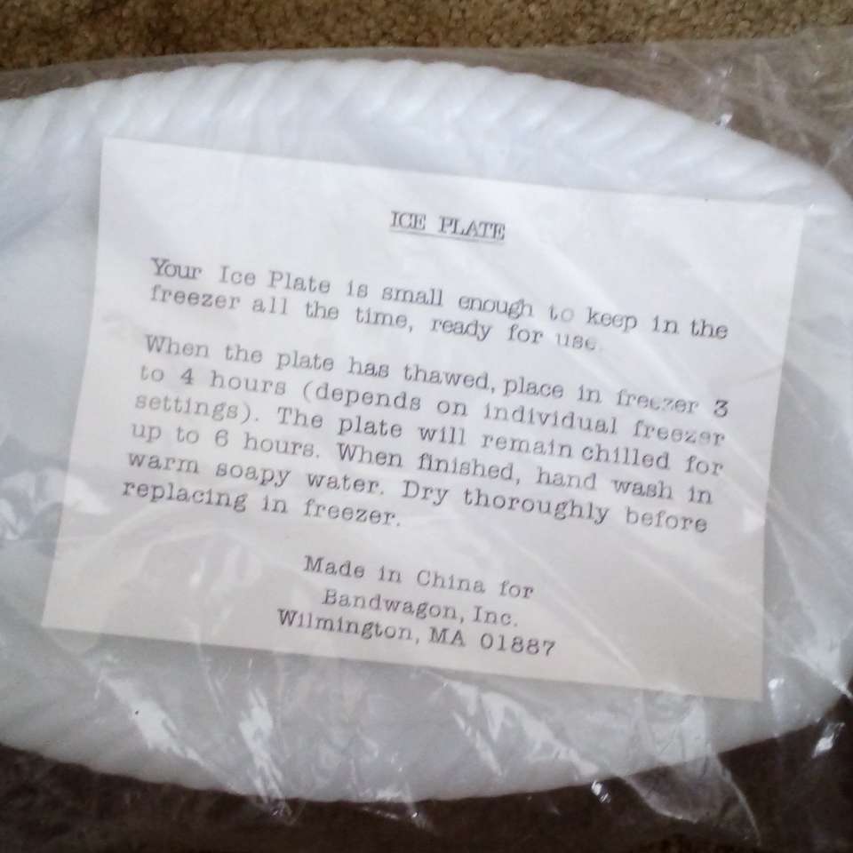 New Ice Plate Serving Tray