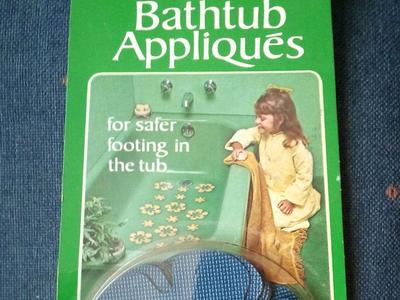 New 70s NOS Rubbermaid Bathtub Appliques