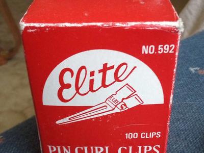 New Box of 100 Elite Pin Curl Clips