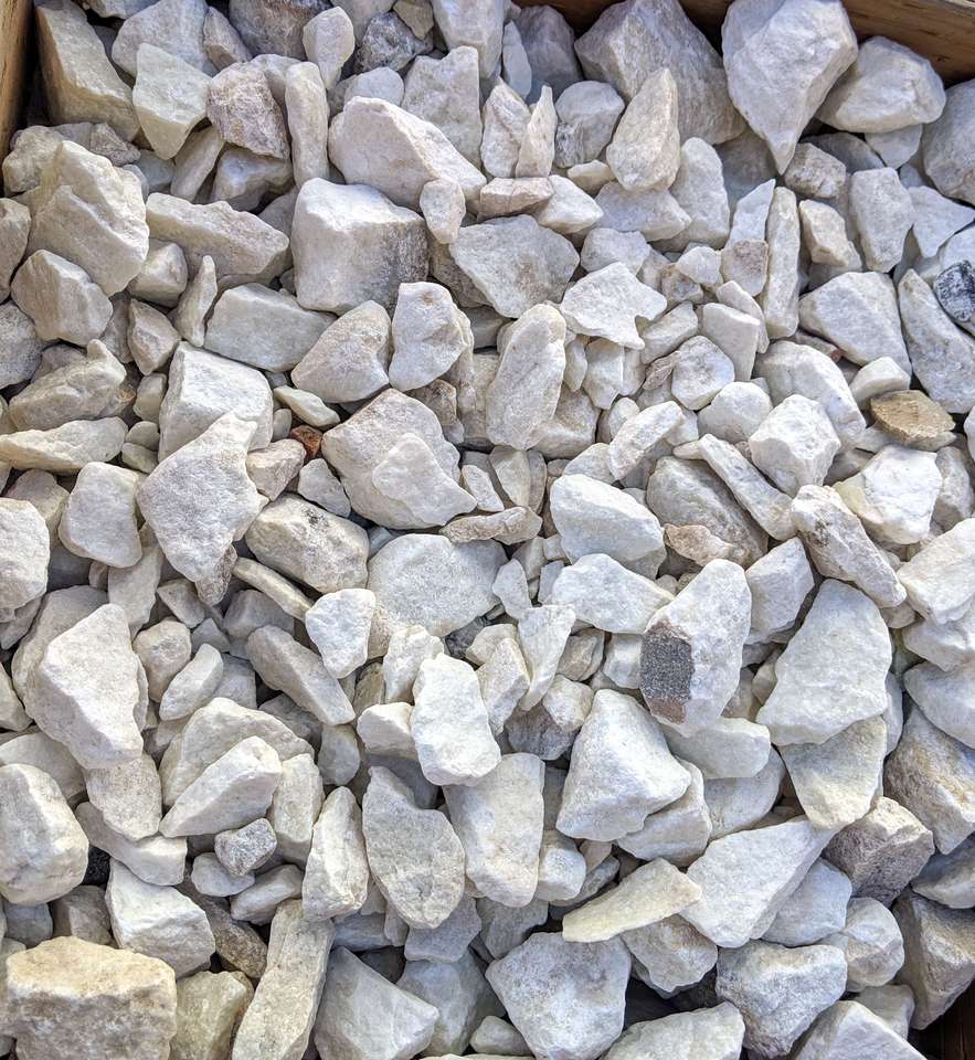 Decorative Rock White Marble 1.5 inch