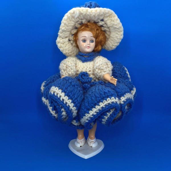 Vintage Plastic Doll Blue Eyes Open Close