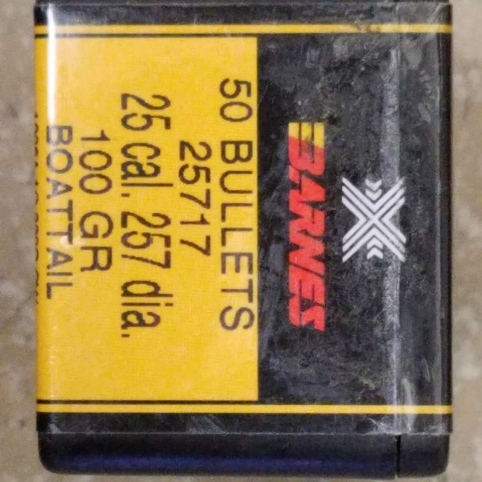 100gr barnes .25cal x-bullets