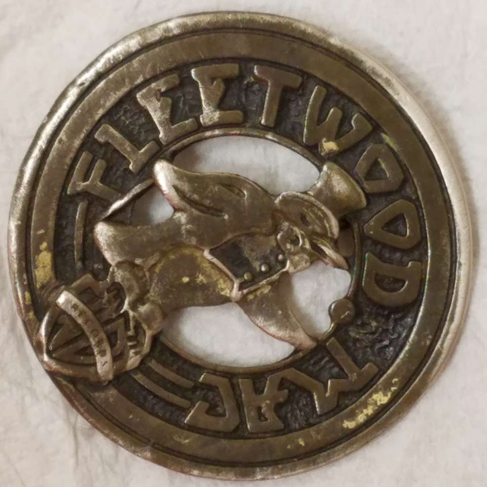 Vintage 1977 Fleetwood Mac brass buckle