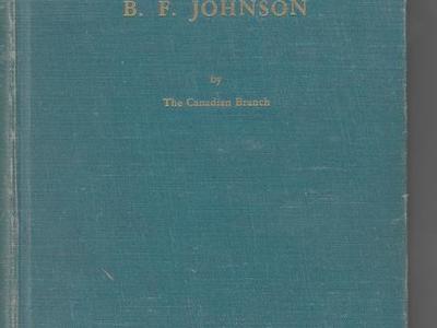 Descendants of B.F. Johnson Hardback 1950
