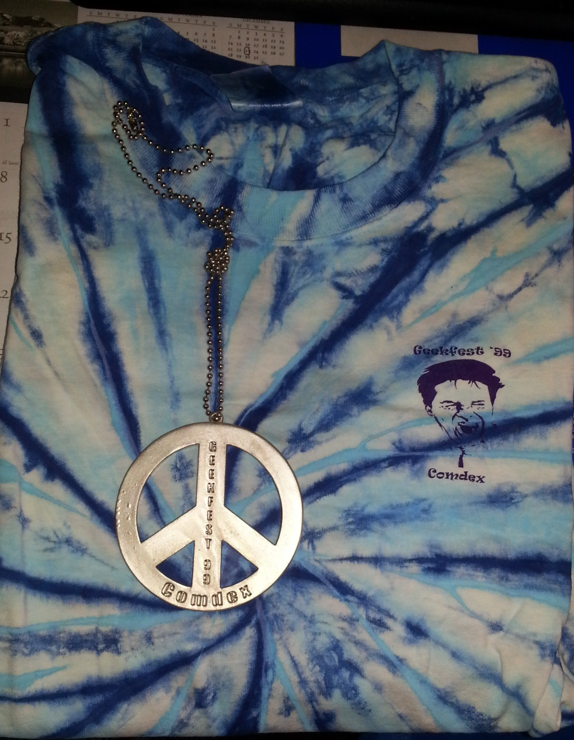 Comdex Computer Show Memorabilia Collectors T-Shirts - Peace Pendant