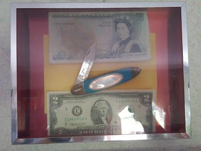 Framed Collectibles Antique Ford Thunderbird Knife