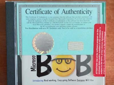 Microsoft(c) Bob Operating System Collectible Uniq